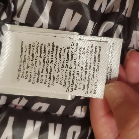 DKNY Pink Down Puffer Jacket Size M - Picture 12 of 16